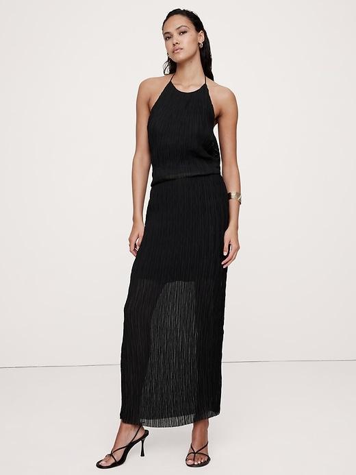 Crinkle Maxi Skirt Product Image