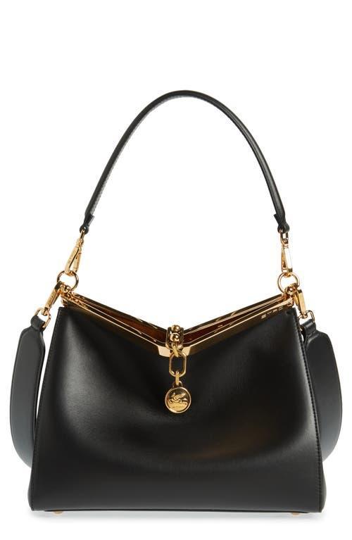 Womens Medium Vela Leather Shoulder Bag Product Image