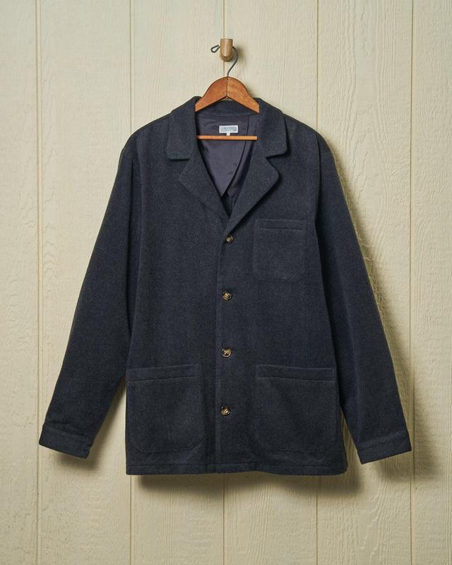 Camel’s Hair Loafer Jacket in Charcoal Heather Product Image