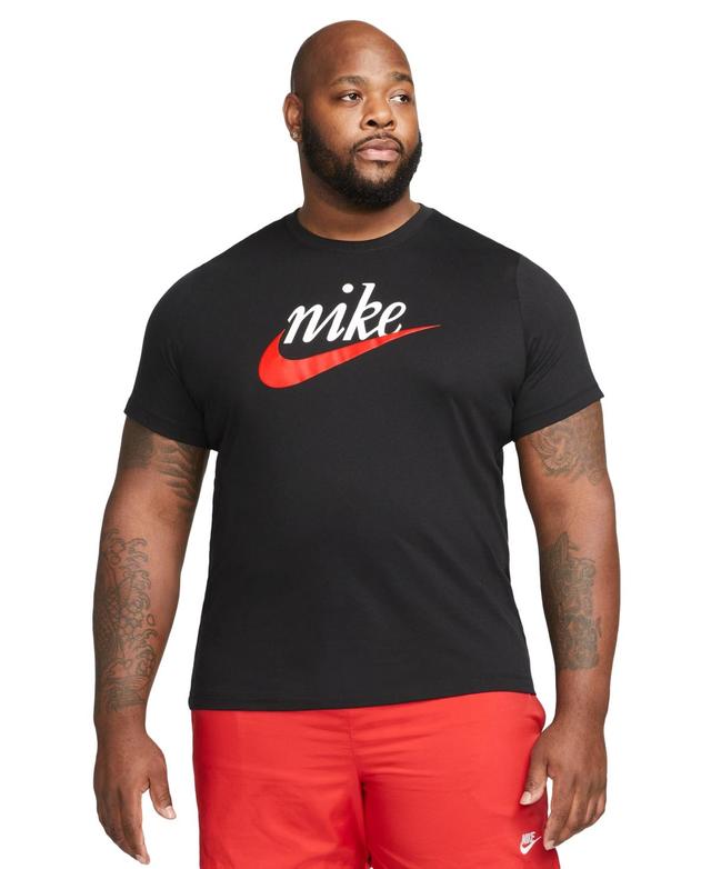 Nike Sportswear Mens Heritage Script Logo Short-Sleeve Crewneck T-Shirt Product Image