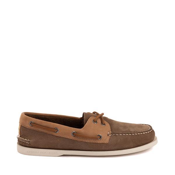 Mens Sperry Top-Sider Authentic Original™ 2-Eye Boat Shoe - Brown Product Image