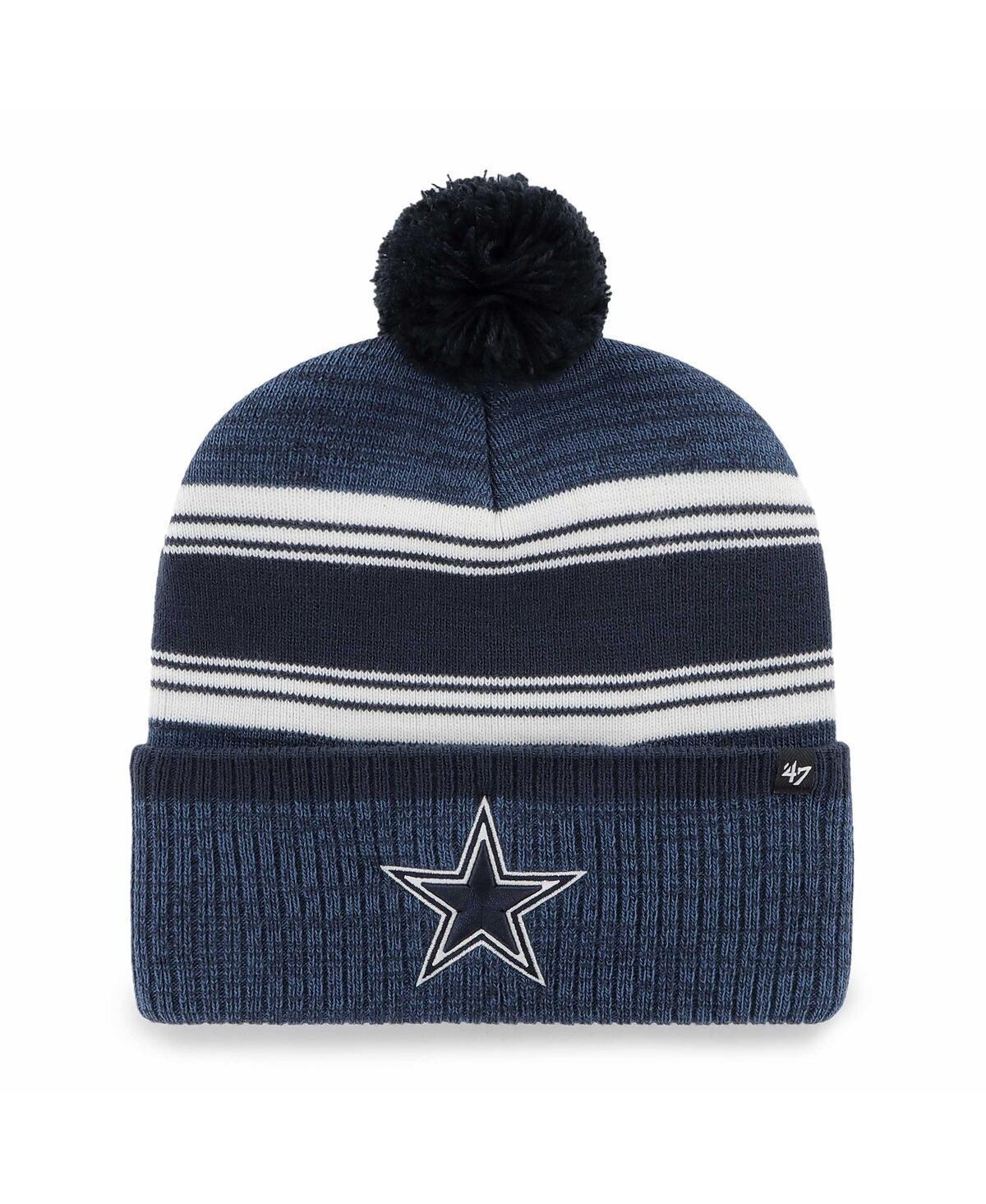 Mens 47 Dallas Cowboys Fadeout Cuffed Knit Hat with Pom, Blue Product Image