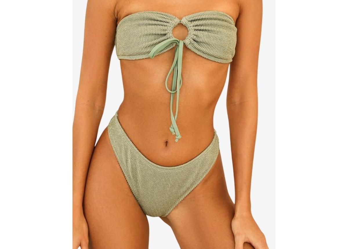 Dippin Daisys Womens Eco Seaport Cheeky Bikini Bottom Product Image