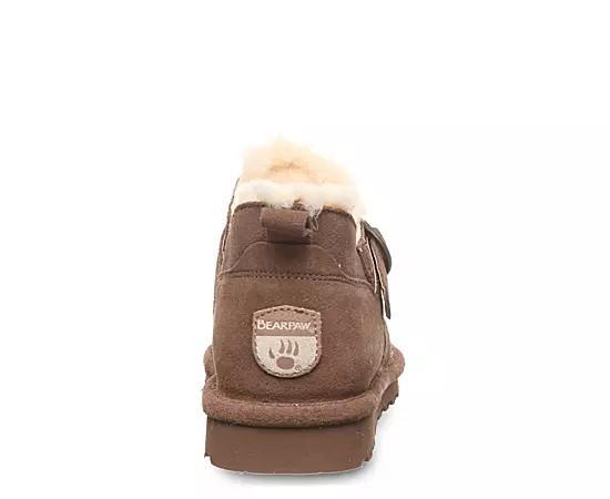 Bearpaw Womens Shorty Buckle Water Resistant Fur Boot Product Image