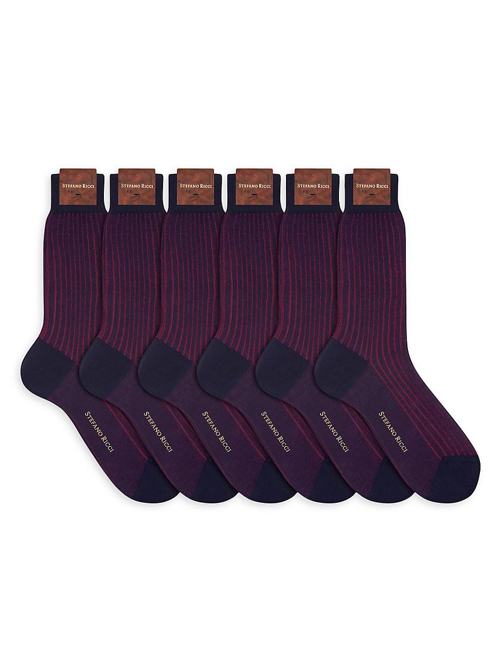 Mens 6-Pack Cotton Socks Product Image