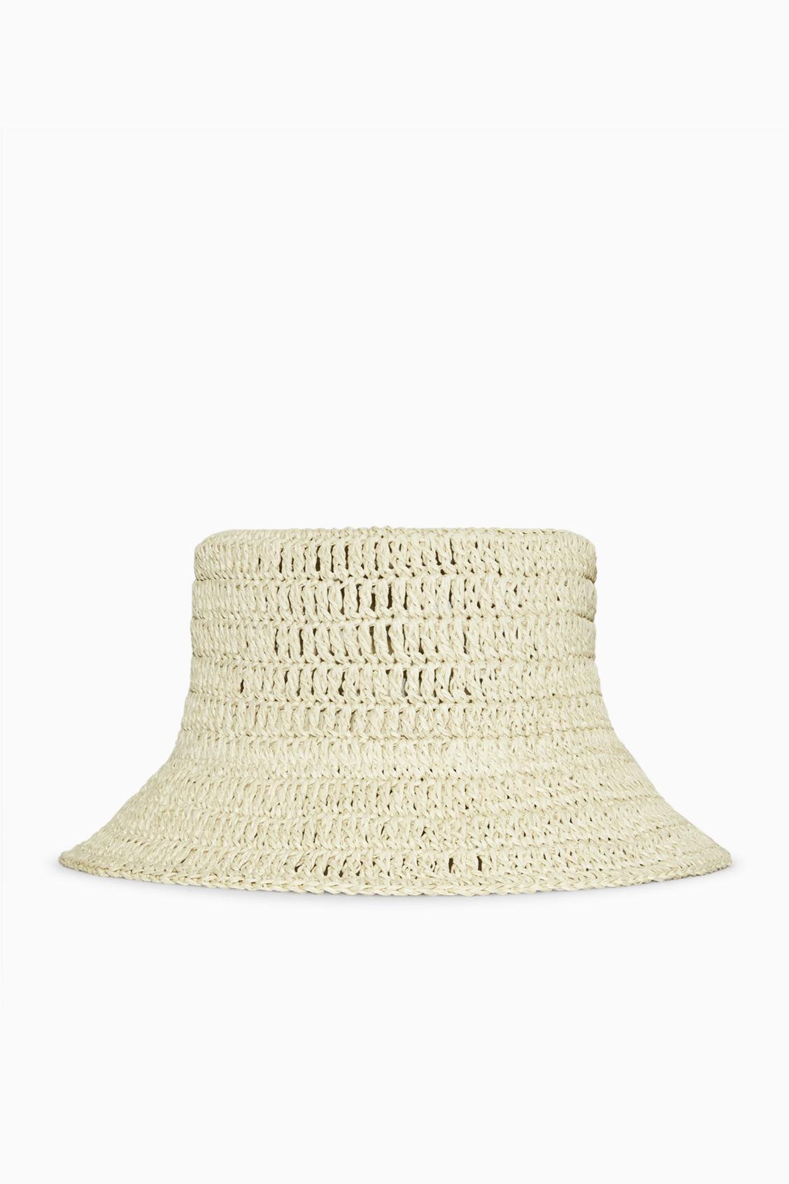 WOVEN STRAW BUCKET HAT product image