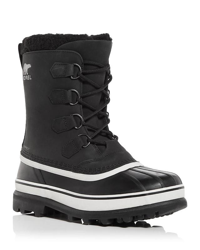 Sorel Mens Caribou Waterproof Nubuck Leather Cold-Weather Boots Product Image