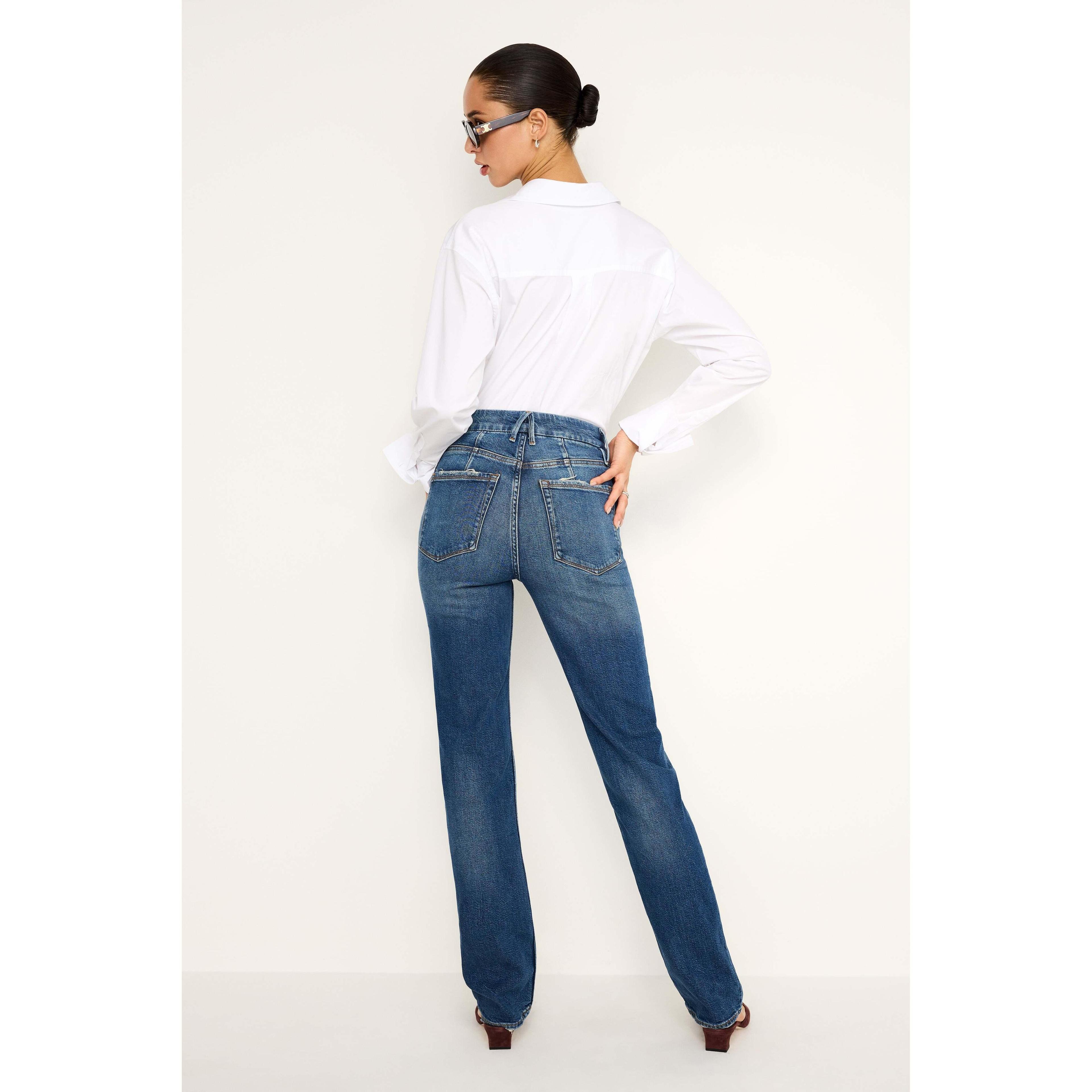 Womens Good Icon Straight Jeans | Indigo, Size 6 | Good American by Khlo Kardashian Product Image