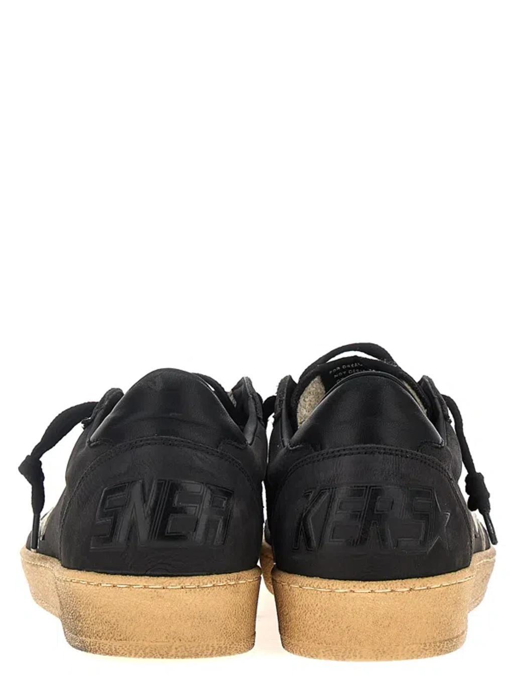 GOLDEN GOOSE Black Leather Ball Star Sneakers Product Image