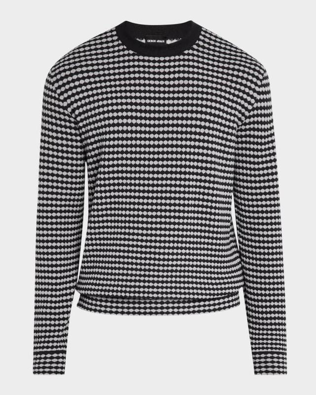 Men's Dot-Effect Jacquard Sweater Product Image