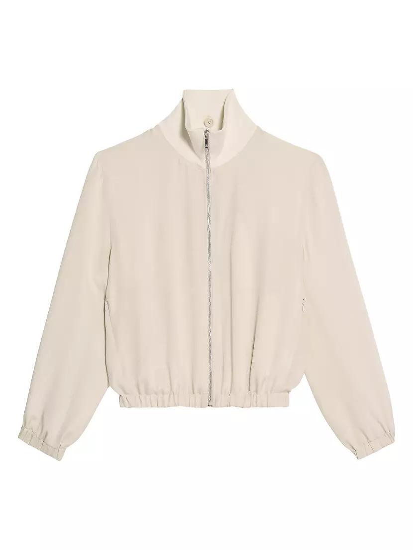 Bomber Silk Zip Jacket Product Image