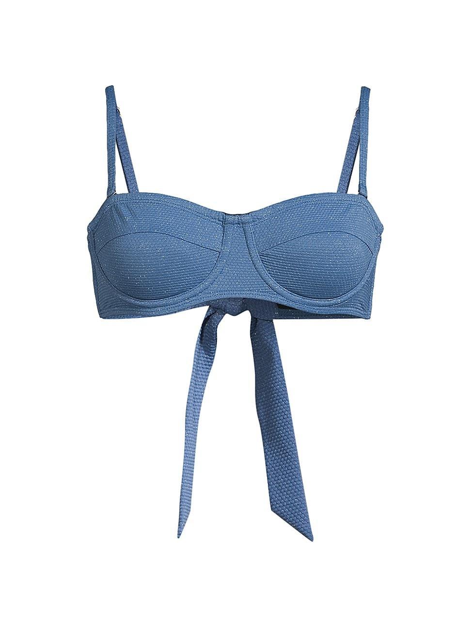 Womens Nellie Textured Balconette Bikini Top Product Image