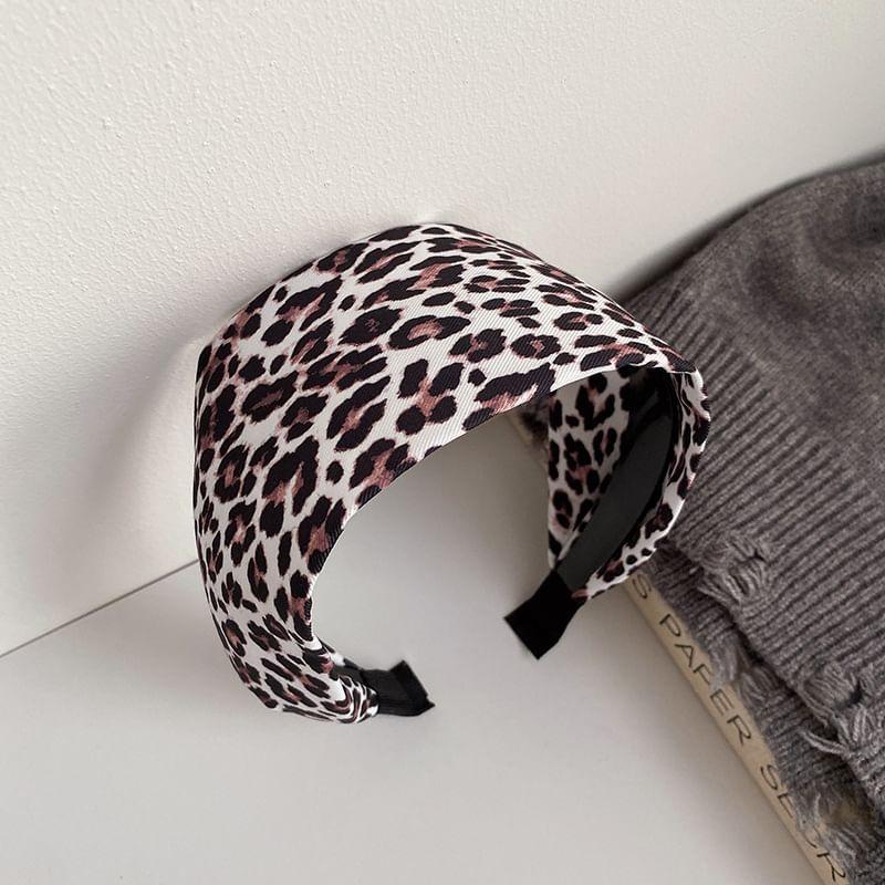 Leopard Print Fabric Headband Product Image