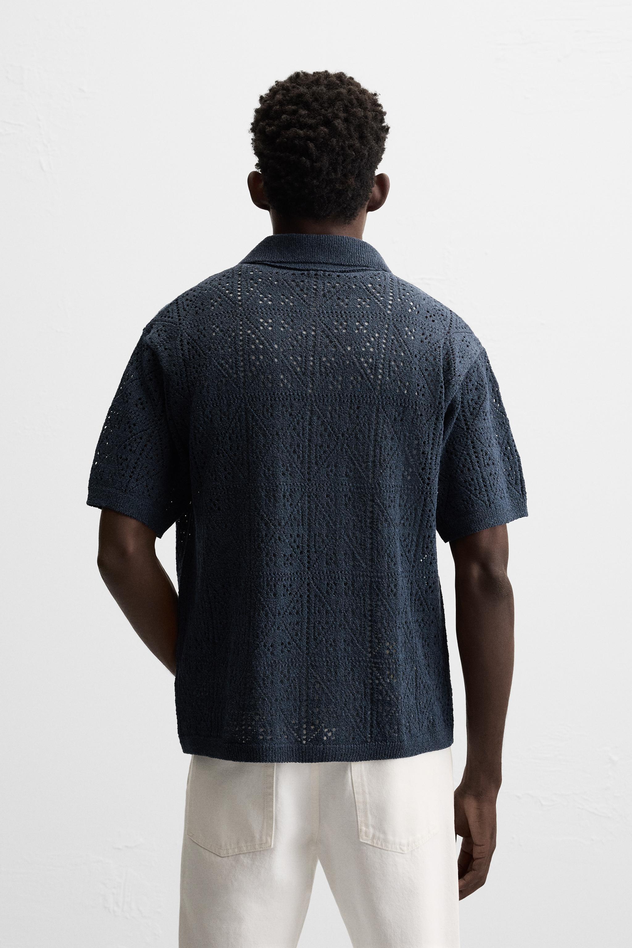 OPEN KNIT SHIRT Product Image