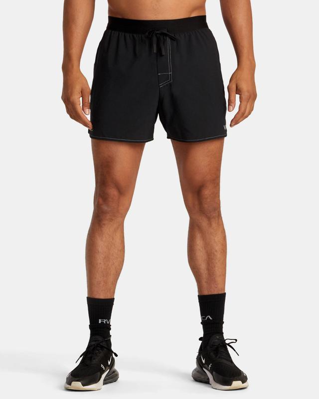 RVCA Runner 14" Elastic Waist Shorts - Black 2 Product Image