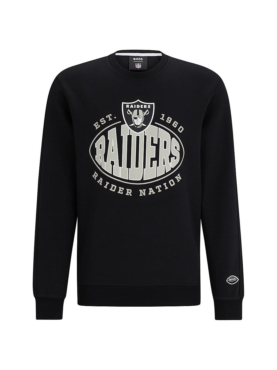 Mens BOSS x NFL Cotton-Blend Sweatshirt With Collaborative Branding Product Image