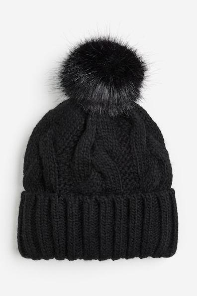 Cable-knit Pompom Hat Product Image