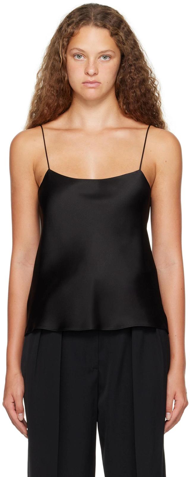 Biggins Silk-satin Camisole In Black Product Image