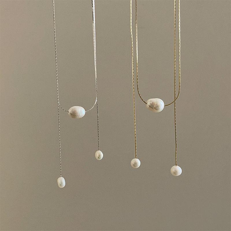 Faux Pearl Necklace Product Image