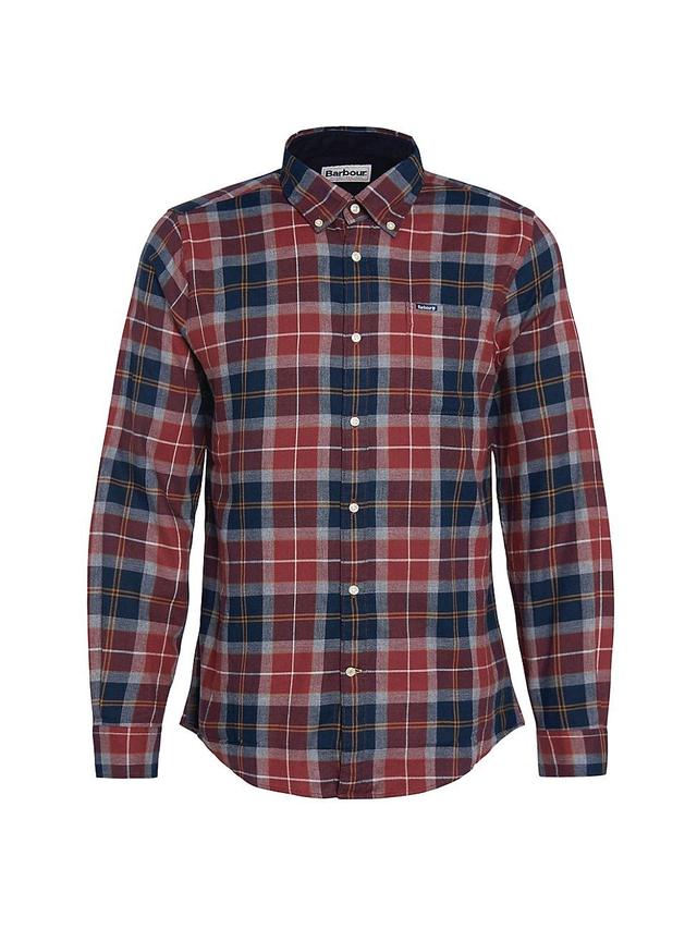 Barbour Rasay Tailored Fit Shirt in Red Product Image