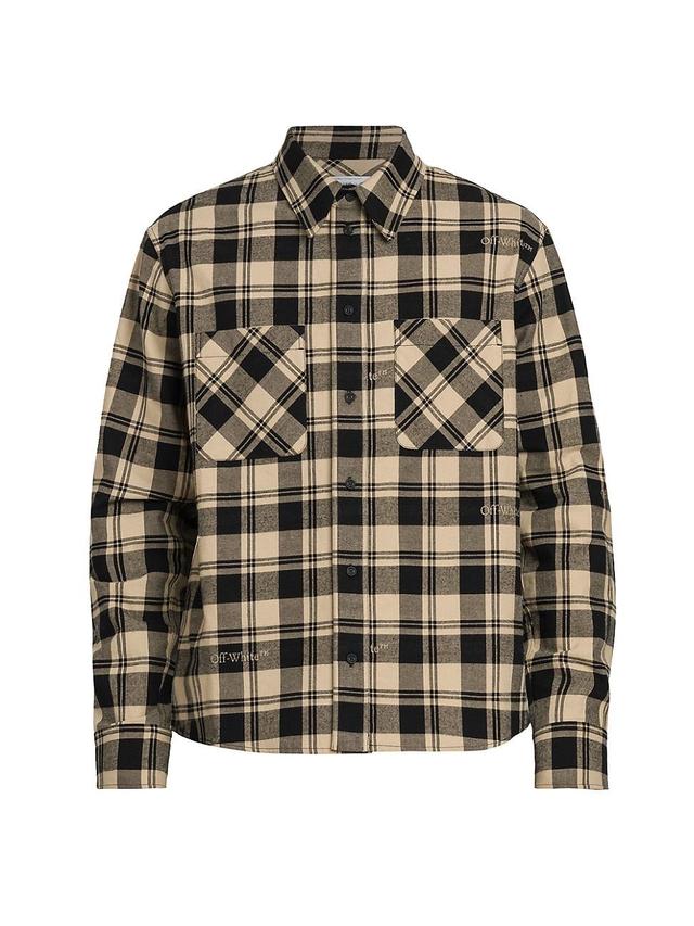 Mens Checked Flannel Shirt Product Image