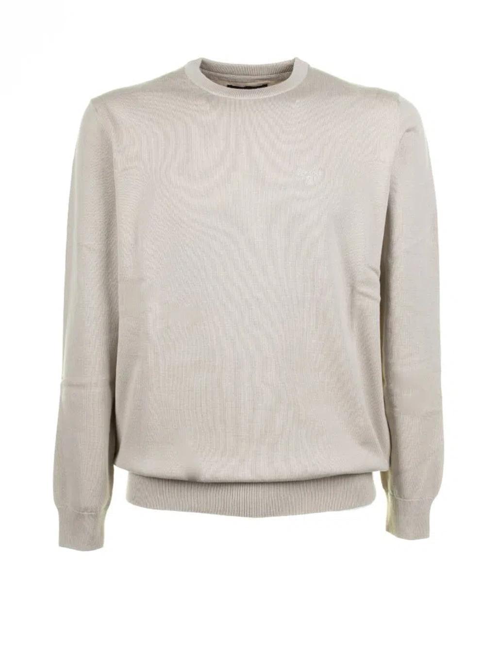 Pima Crewneck Jumper In Grey Product Image