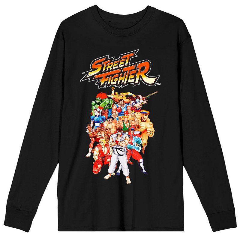 Mens Street Fighter Character Long Sleeve Tee Product Image