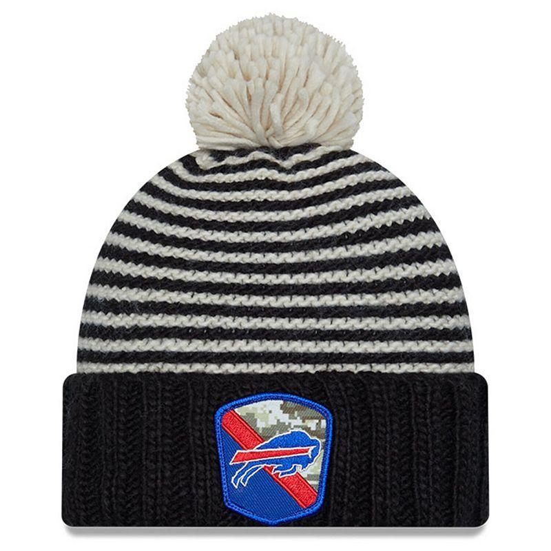 Womens New Era Buffalo Bills 2023 Salute To Service Cuffed Pom Knit Hat Product Image