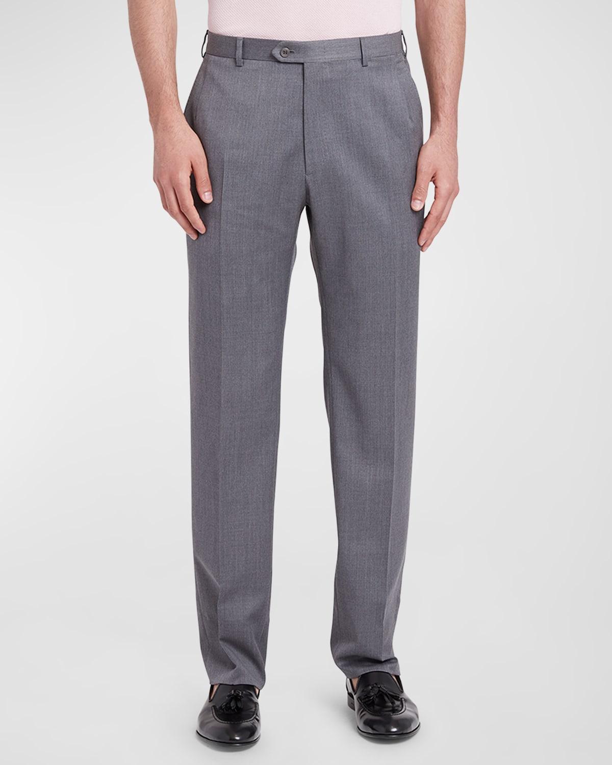 Mens Wool Twill Trousers Product Image