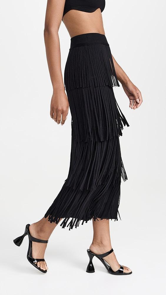 SIMONMILLER Za Za Knit Fringe Skirt | Shopbop Product Image