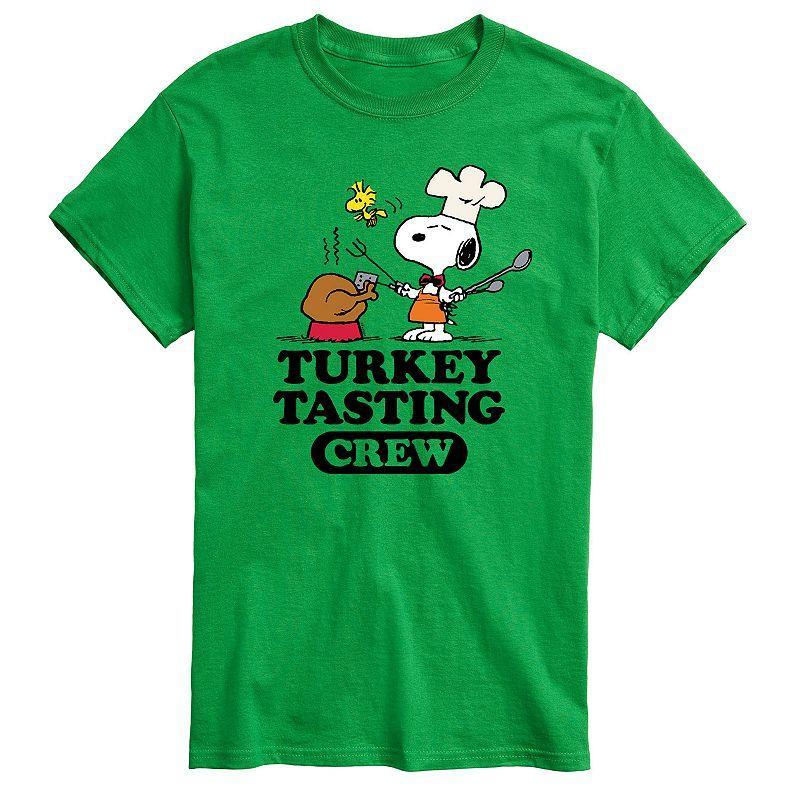 Mens Peanuts Turkey Tasting Crew Tee Gold Product Image