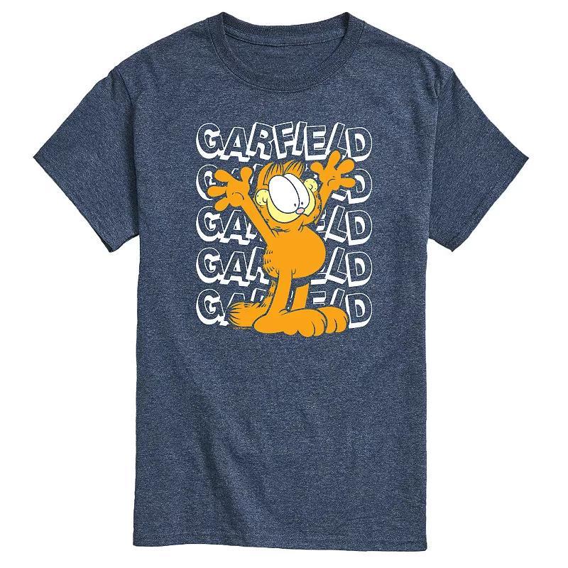 Mens Garfield Repeated Graphic Tee Product Image