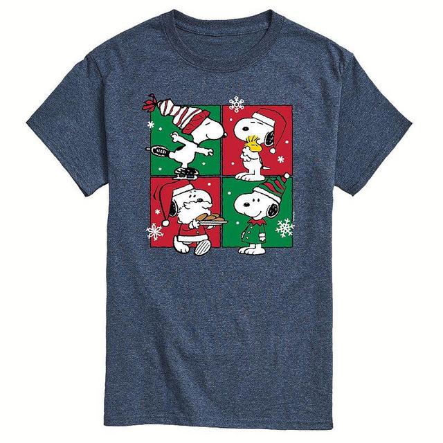 Mens Peanuts Christmas Grid Tee Product Image