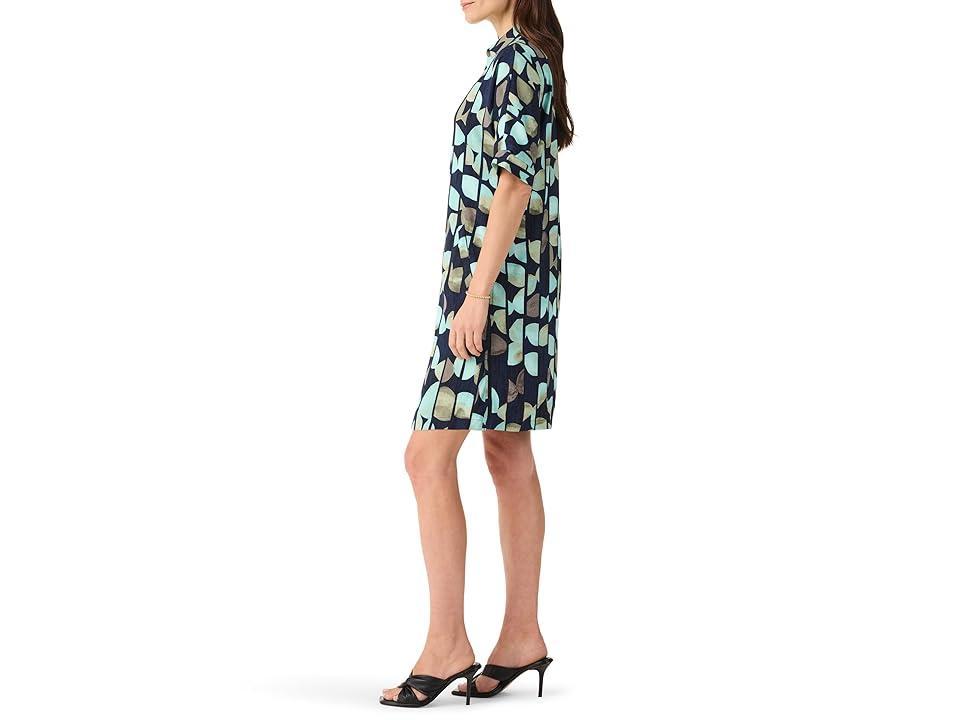 NIC+ZOE Circle Sequence Devon Dress (Aqua Multi) Women's Dress Product Image