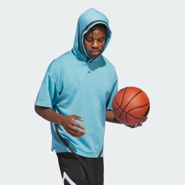 adidas Basketball Select Short Sleeve Hoodie Product Image