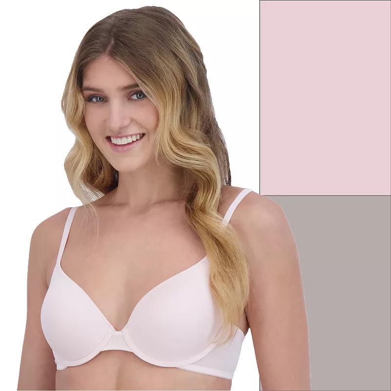 Juniors SO 2-Pack Lightly Lined Convertible T-Shirt Bra SO51-001, Girls Barely Pink And Ivory Product Image