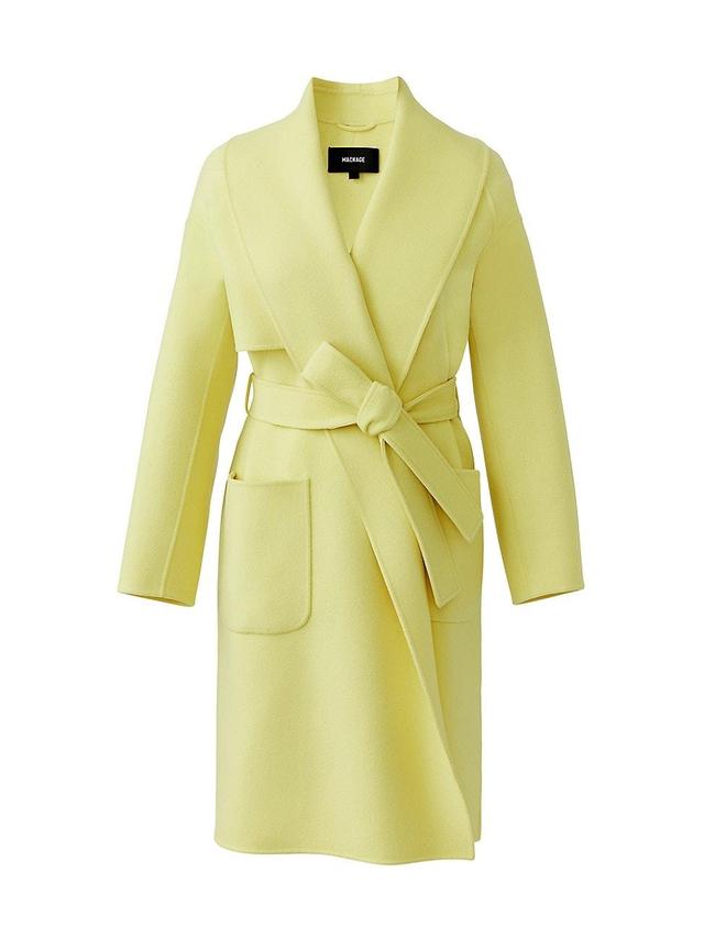 Womens Thalia Wool Belted Coat Product Image