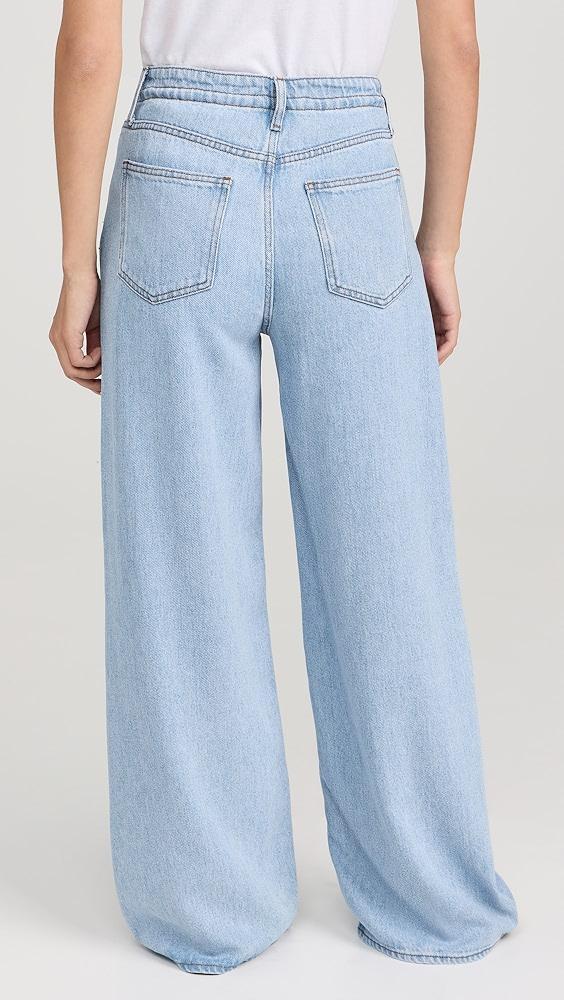 FRAME Super Drape Drawstring Wide Leg Jeans | Shopbop Product Image