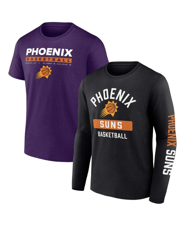 Mens Fanatics Branded Purple/Black Phoenix Suns Two-Pack Just Net Combo Set Product Image