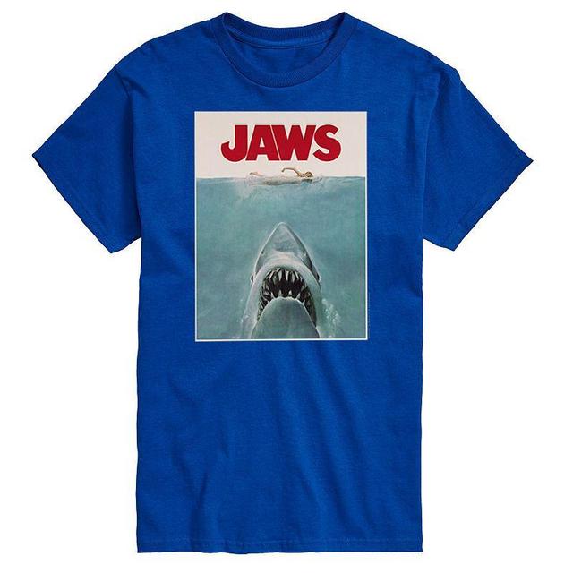 Big & Tall Jaws Terrifying Poster Tee, Mens Product Image