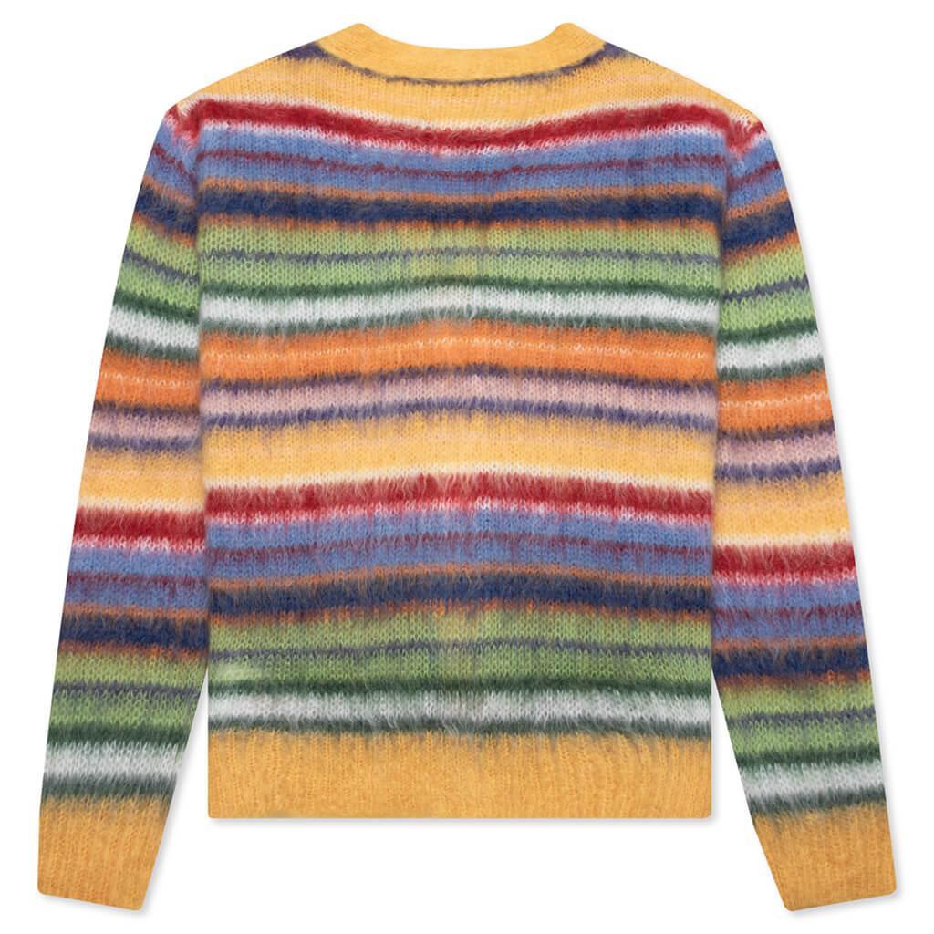 Striped Mohair Cardigan - Multi Male Product Image