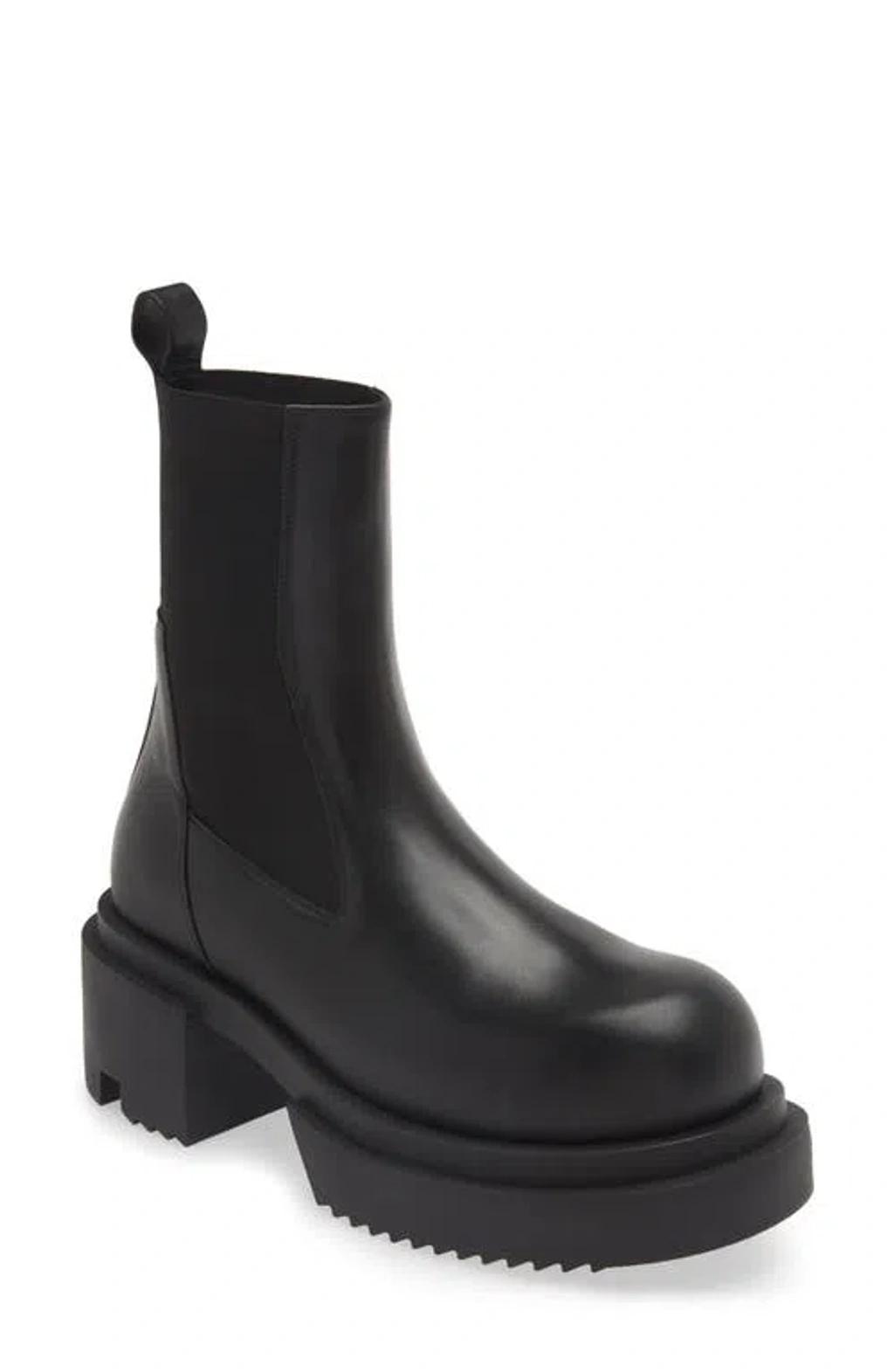 RICK OWENS Beatle Bogun Boots In Black Product Image