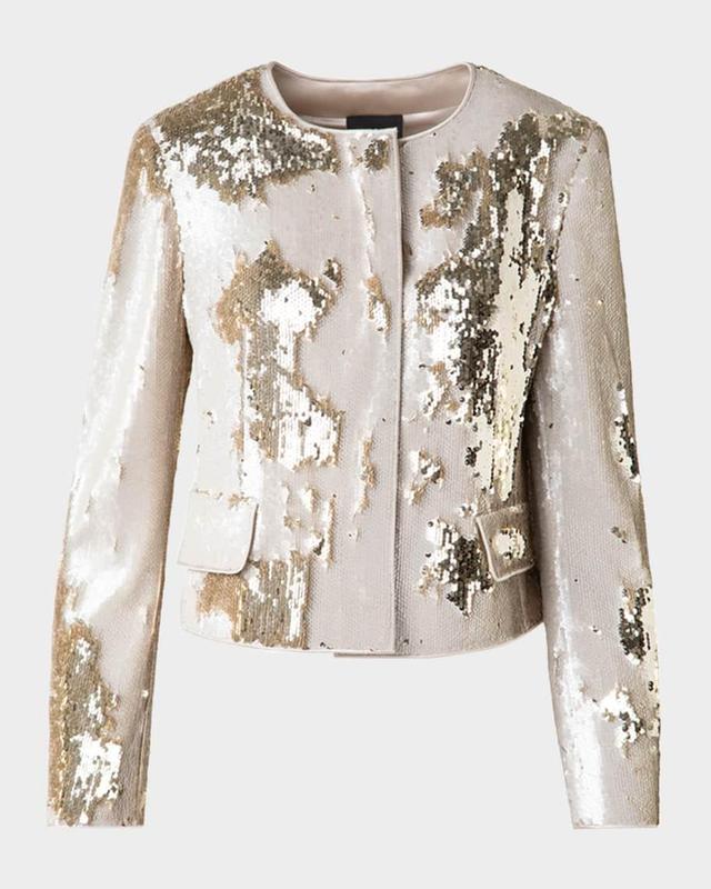 Adriana Short Sequined Boxy Jacket Product Image