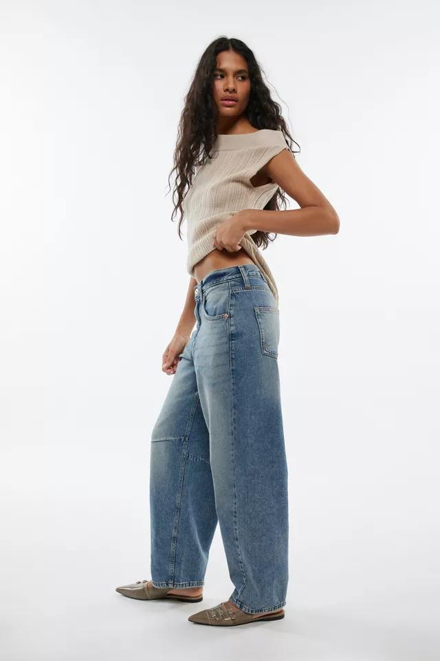 BDG Logan Buckle Baggy Boyfriend Jean Product Image