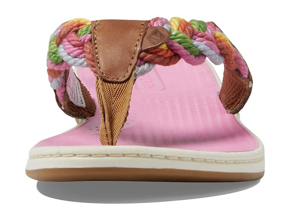 Sperry Parrotfish Rainbow Braid Leather Thong Sandals Product Image