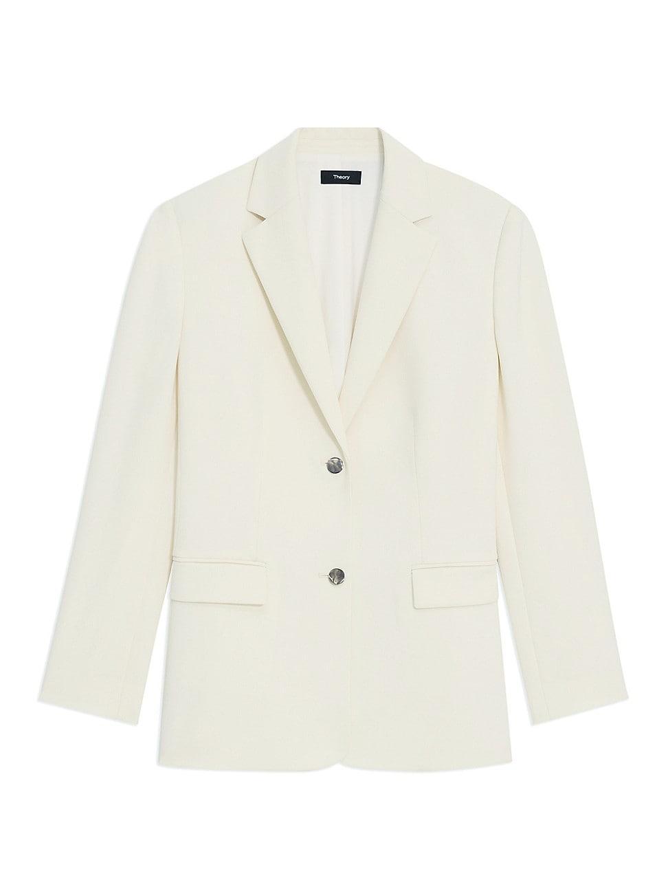 Womens Relaxed Single-Breasted Blazer Product Image