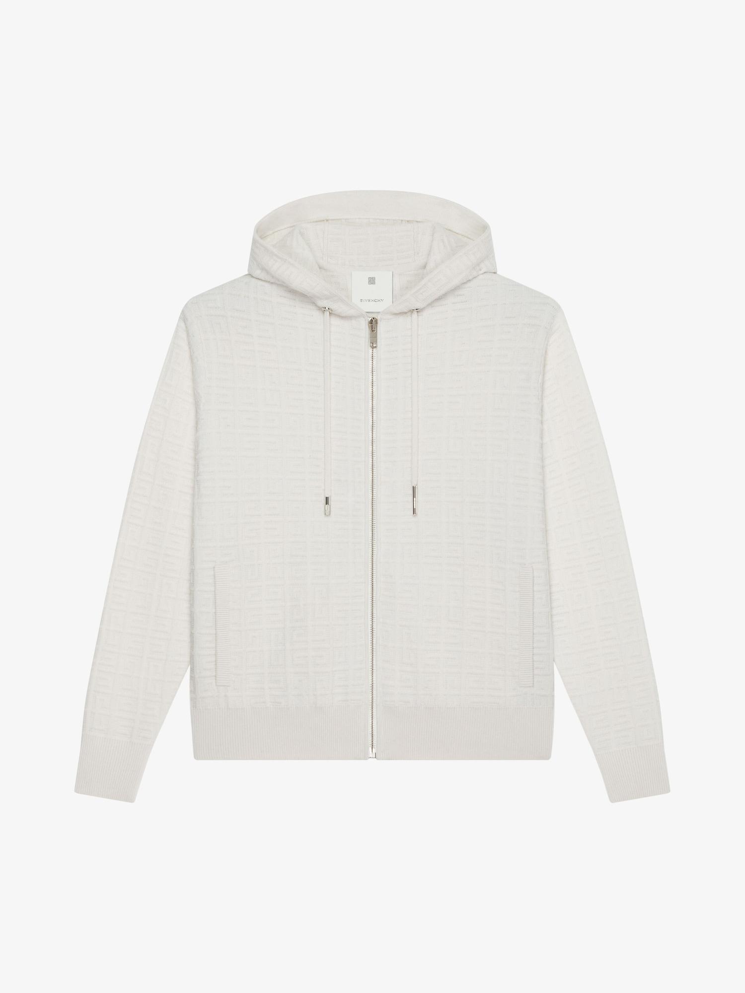 Hooded jacket in 4G cashmere Product Image