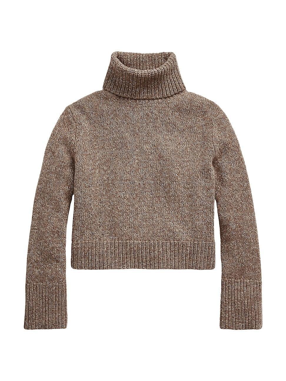 Womens Wool & Cashmere Turtleneck Sweater Product Image