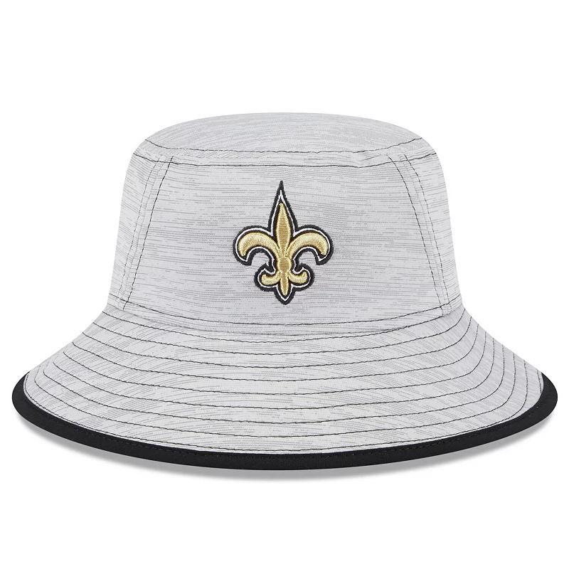 Mens New Era Gray New Orleans Saints Game Bucket Hat Product Image