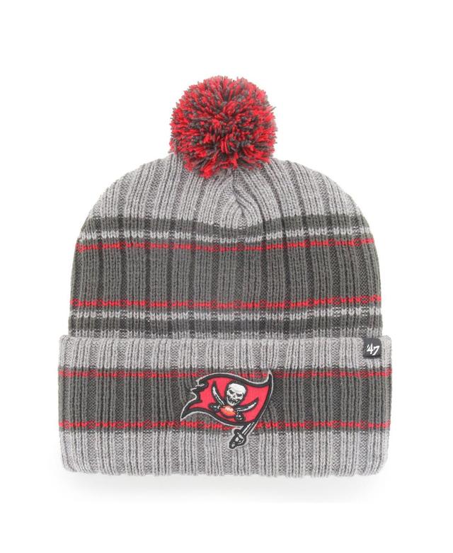 Mens 47 Brand Graphite Tampa Bay Buccaneers Rexford Cuffed Knit Hat With Pom Product Image